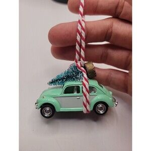 Kinsmart Volkswagen Beetle Christmas Tree Ornament  VW Bug Diecast Car